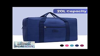 Unisex Foldable Duffel Bag: Lightweight Compact Carry-On Tote for Weekenders & Overnight Review