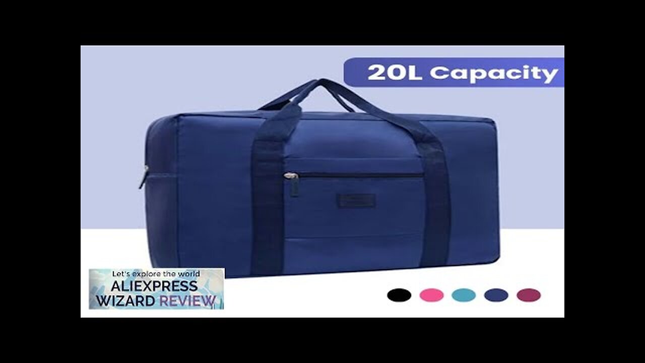 Unisex Foldable Duffel Bag: Lightweight Compact Carry-On Tote for Weekenders & Overnight Review