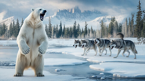 Polar Bear vs Wolves - Who Wins?