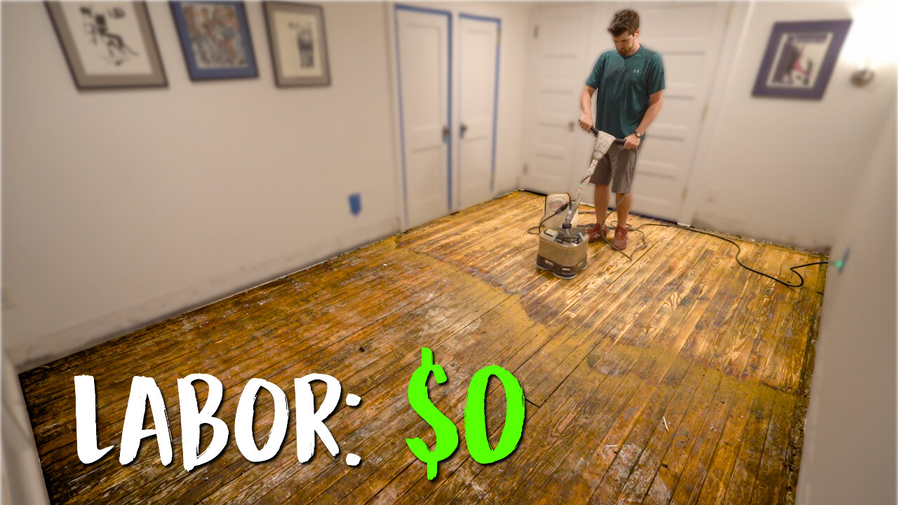 I transformed my 100-year-old hardwood floor