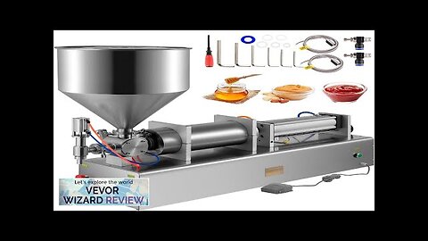 VEVOR Pneumatic Liquid Paste Filling Machine 1000-5000ml Dual-use Cream Paste Filling Review