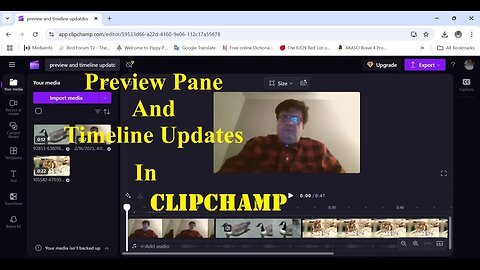 Preview Pane And Timeline Updates In Clipchamp