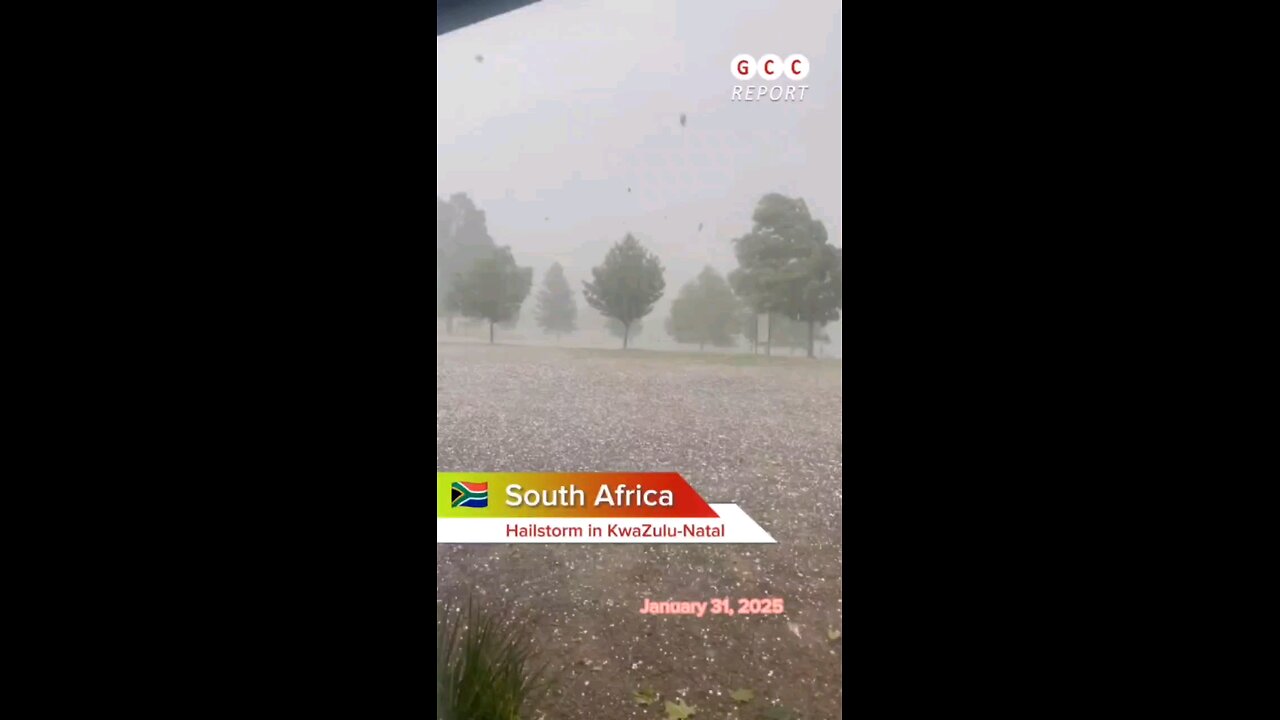 #SouthAfrica #KwaZuluNatal #Thunderstorm #Hail #Storm #climate #destruction #anomaly