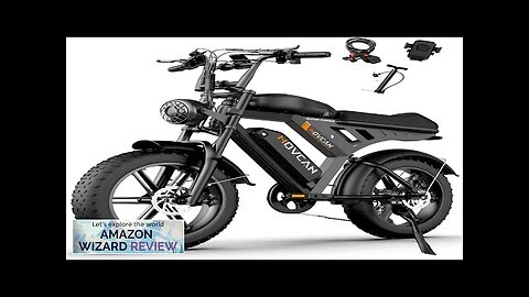 MOVCAN Electric Bike for Adult 1500W/1000W Motor 20 in Fat Tire EbikeUp Review