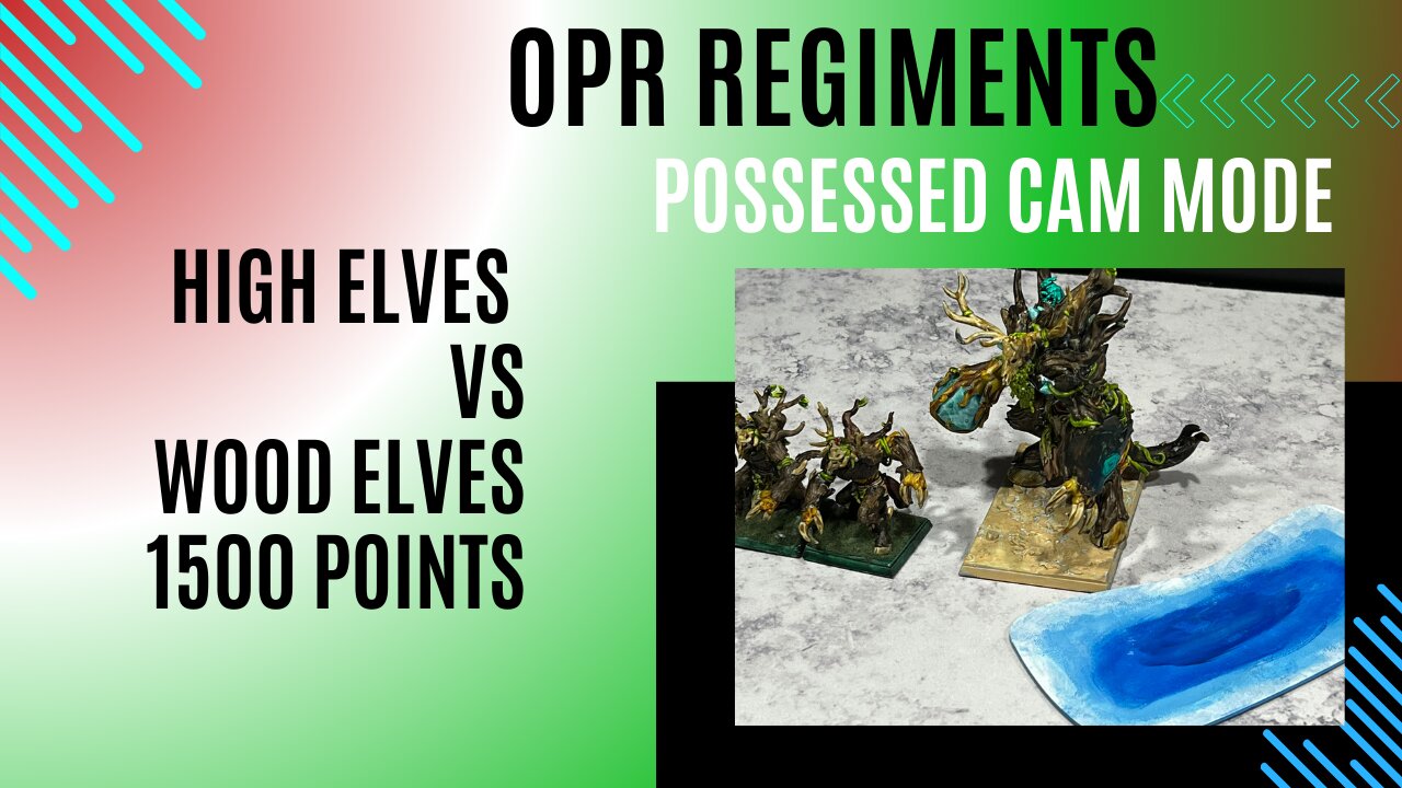 OPR Age of Fantasy Regiments Wood Elves vs High Elves 1500 Points