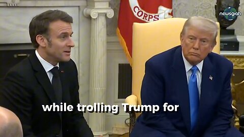 Viral News Donald Trump trolled as French President Macron ’Demolished’