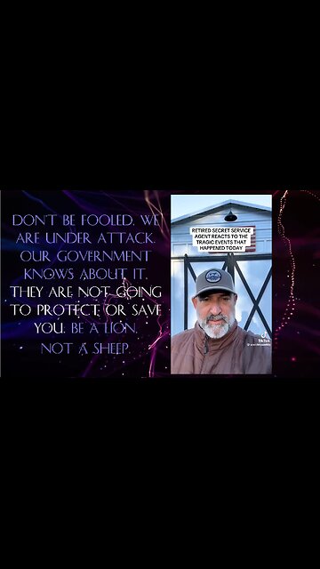⚡Retired Secret Service knows what is happening.
