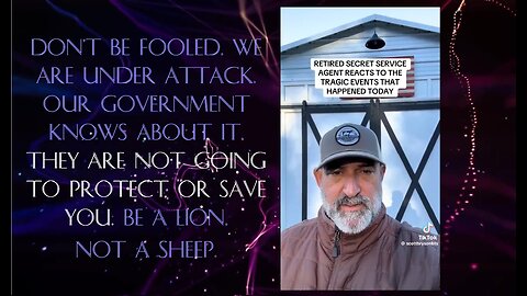 ⚡Retired Secret Service knows what is happening.