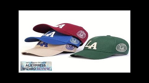 Unisex LA Letter Embroidery Snapback Baseball Caps Spring and Autumn Outdoor Adjustable Review