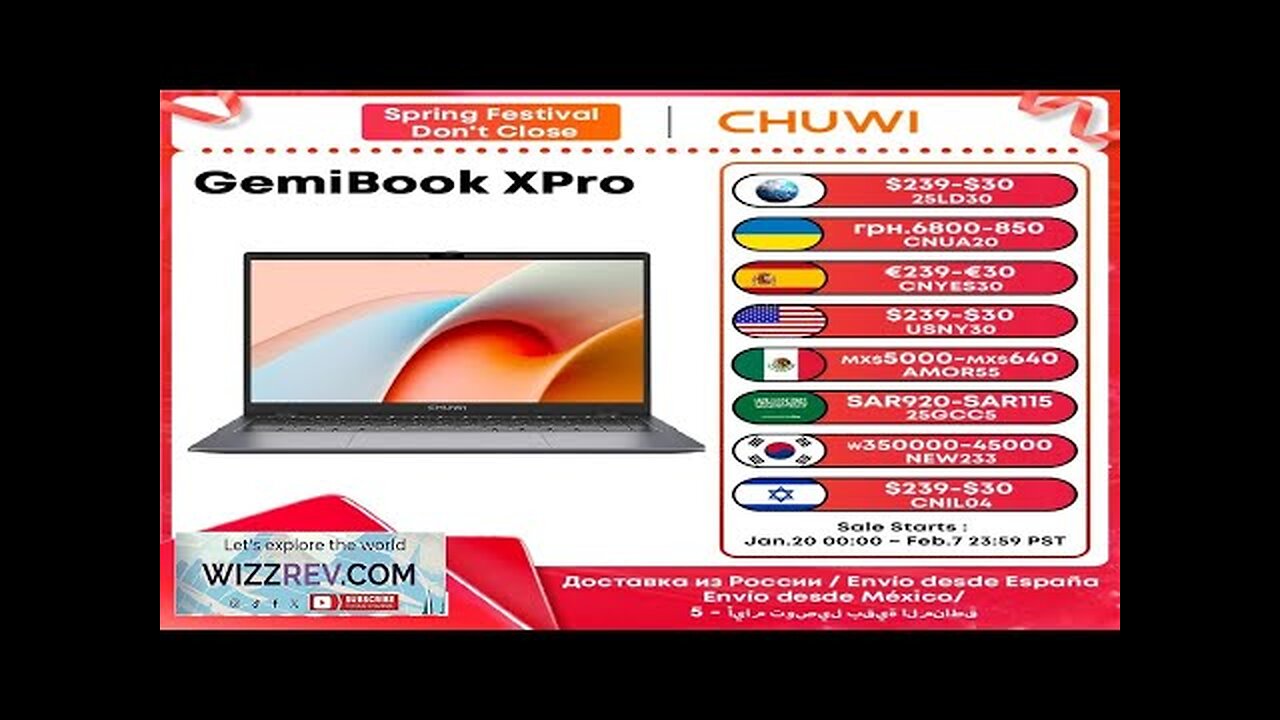 CHUWI GemiBook XPro Intel N100 Laptop 8GB RAM 256GB SSD 14.1-inch UHD Review