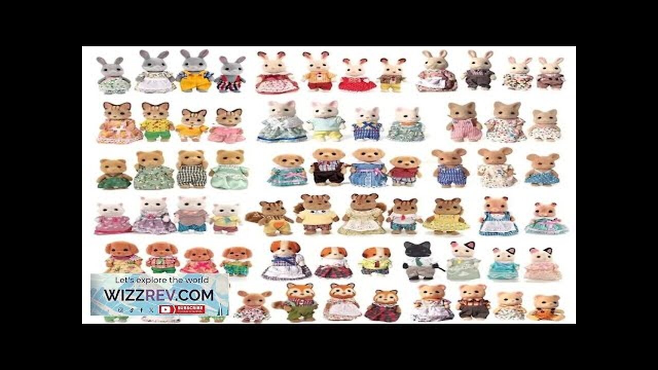 Simulation Forest Rabbit Family DIY Playset Mini Rabbit Bear Figure Toy ...