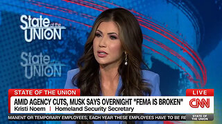 CNN's Dana Bash Trembles As DHS Secretary Kristi Noem Calls For The Elimination Of FEMA