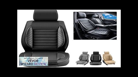 VEVOR Seat Covers Universal Car Seat Covers Front Seats 2pcs Faux Leather Review