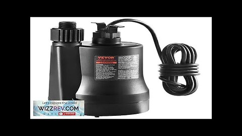 VEVOR Utility Pump 1/3 HP 2450 GPH High Flow 30 ft Head Review