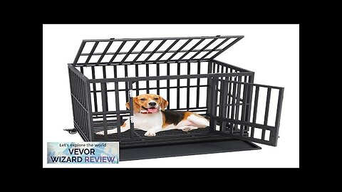 VEVOR 42 Inch Heavy Duty Dog Crate Indestructible Dog Crate 3-Door Heavy Review