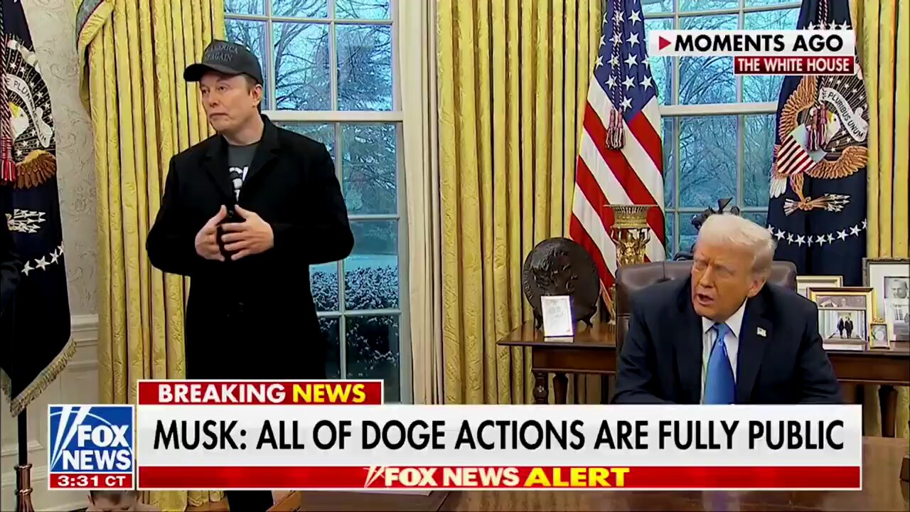 PRESIDENT TRUMP: "We would not let [elon musk] do that segment or look in that area if we thought
