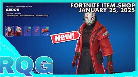 "NEW" SERGE SET IS HERE!! FORTNITE ITEM SHOP (January 25, 2025)