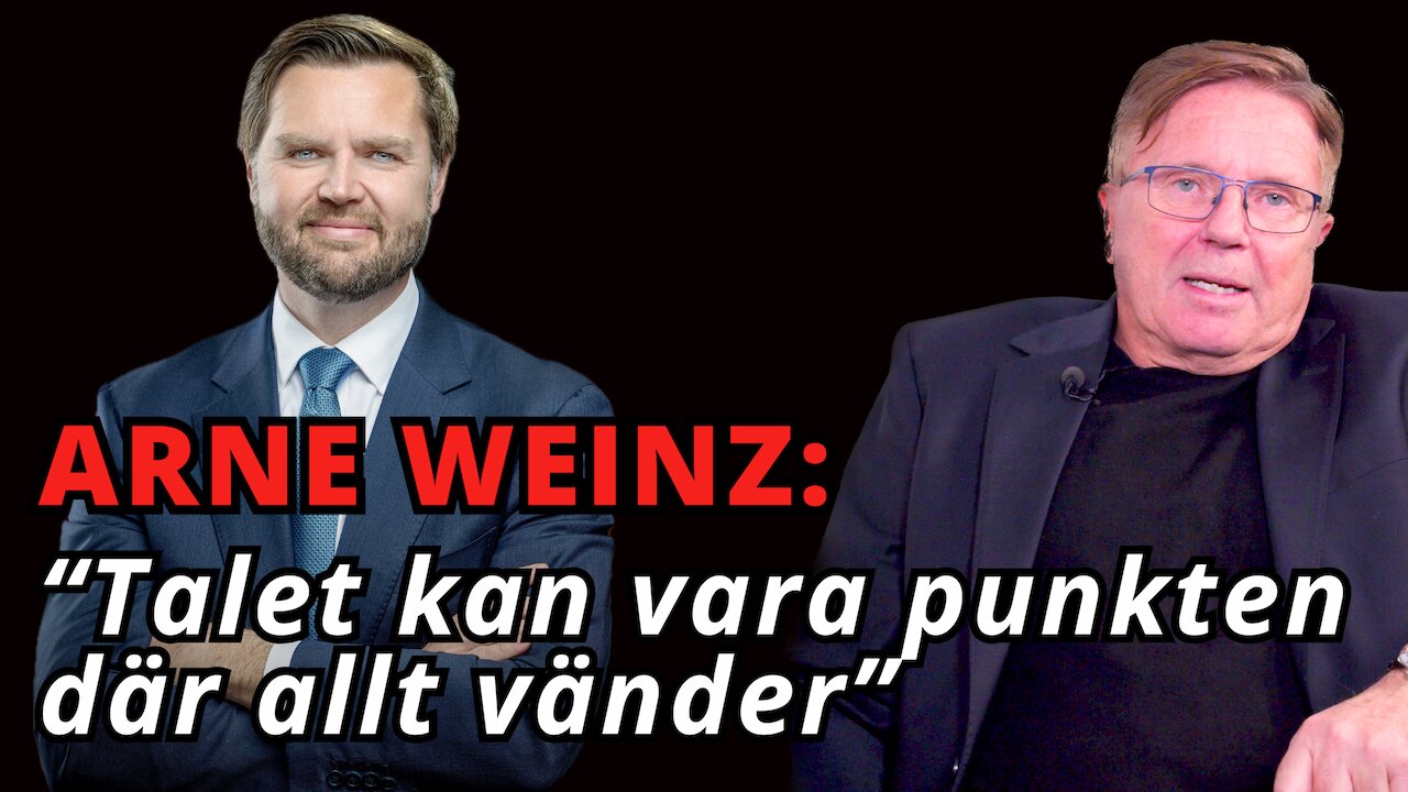 Arne Weinz: "Jag blev helt tagen av JD Vance tal"