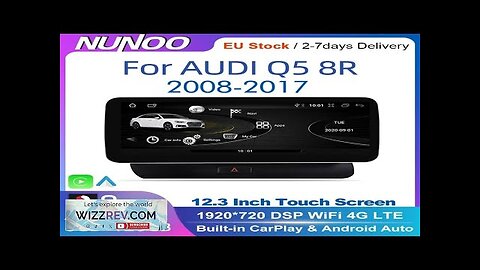 12.3 Android 14 System Car Radio Stereo For Audi Q5 8R 2008-2017 Review