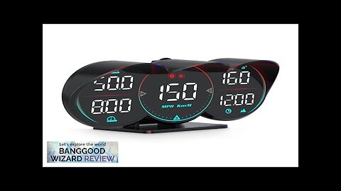 G17 Car Hud Head-Up Display Car Universal Beidou Speed Measurement Time Speed Review