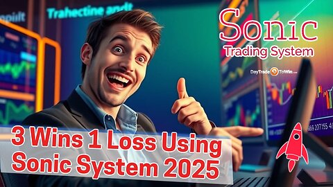 Live Trading: 3 Wins 1 Loss Using The Sonic System 2025