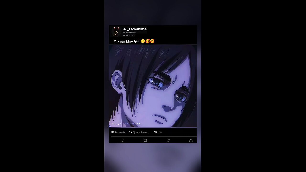 Mikasa May GF attack on Titan edit makima love Aryan