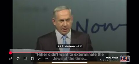Netanyahu defending Adolf Hitler.