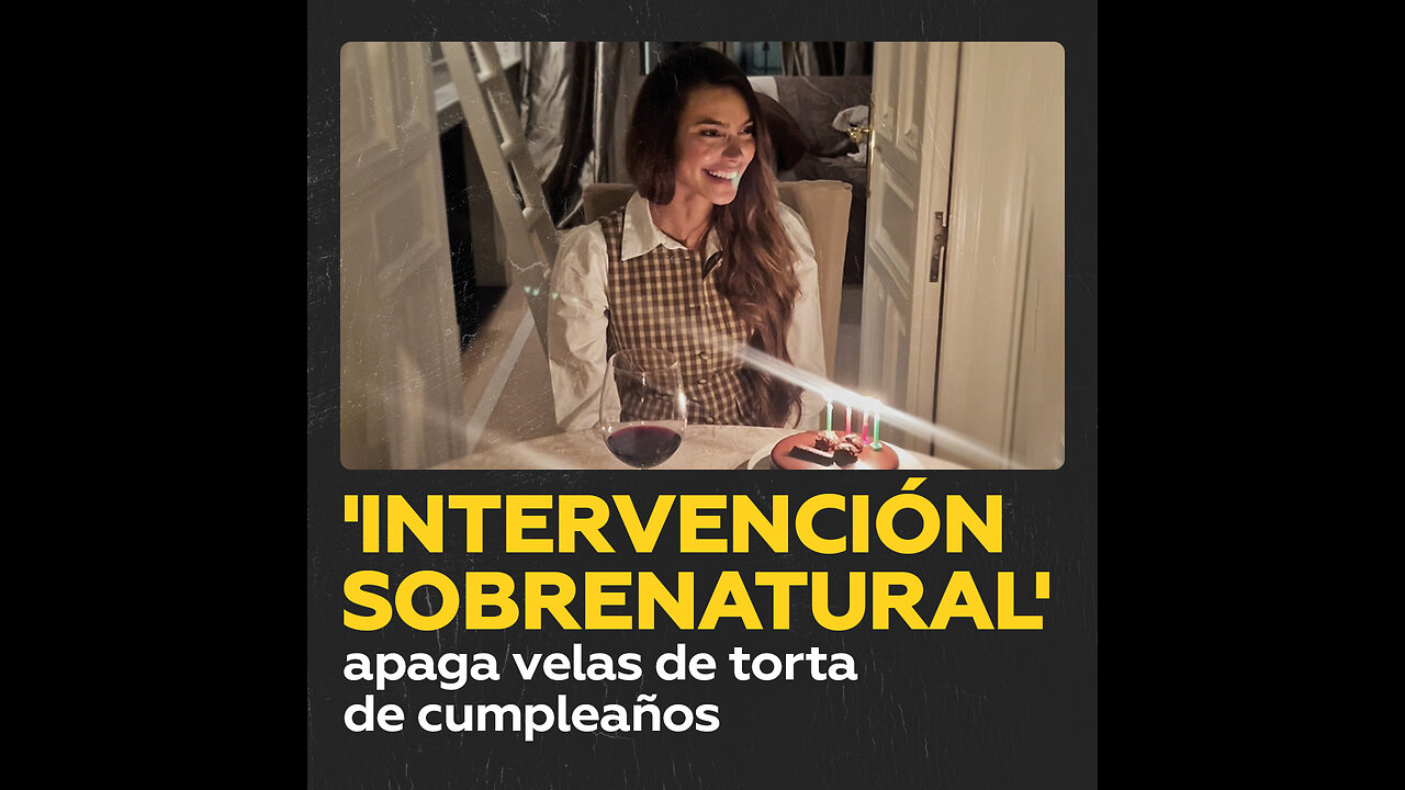 ¿Será una fantasma?: Velas de torta se apagan solas frente a cumpleañera