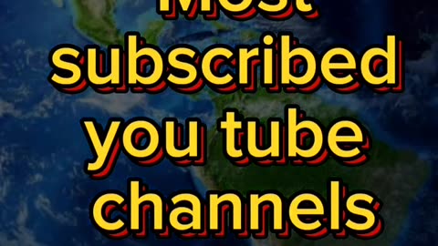 Top 10 Most subscribed you tube channels in the world 2024💕.. #2024 #viral #top #top10 #shortvideo