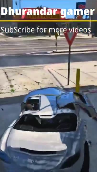 gta v luxury car crash scene in Gta v #Shorts #youtubeshorts