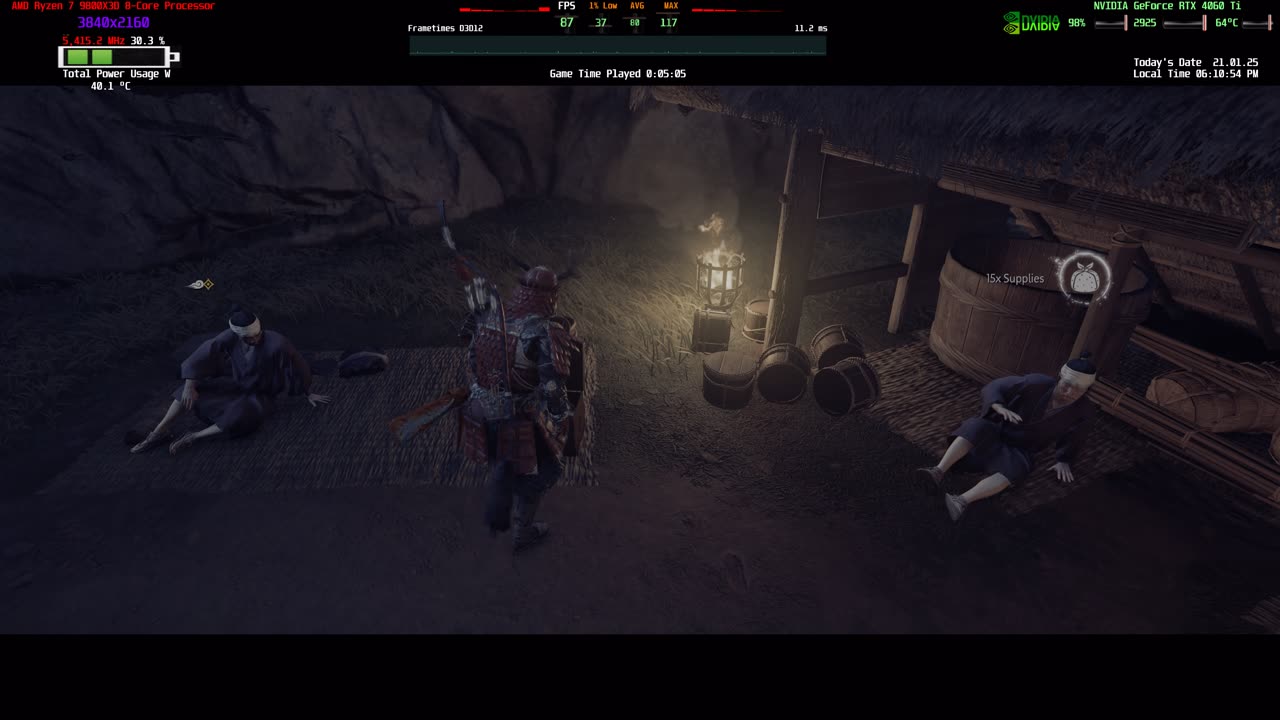 Ghost of Tsushima Directors Cut 4K HDR Gameplay PC Sony Bravia 9 Rtx 4060 Ti AMD 9800x3d