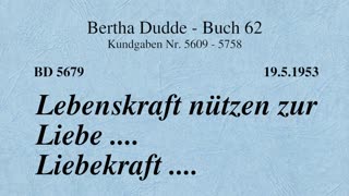 BD 5679 - LEBENSKRAFT NÜTZEN ZUR LIEBE .... LIEBEKRAFT ....