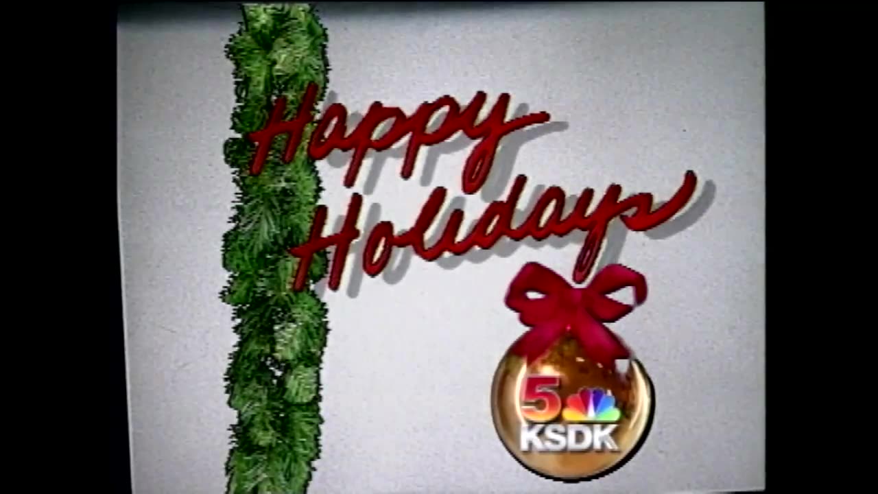 KSDK Channel 5 - Happy Holidays Promo (1992)