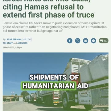 Why Israel Just Cut Off ALL Supplies to Gaza Strip?