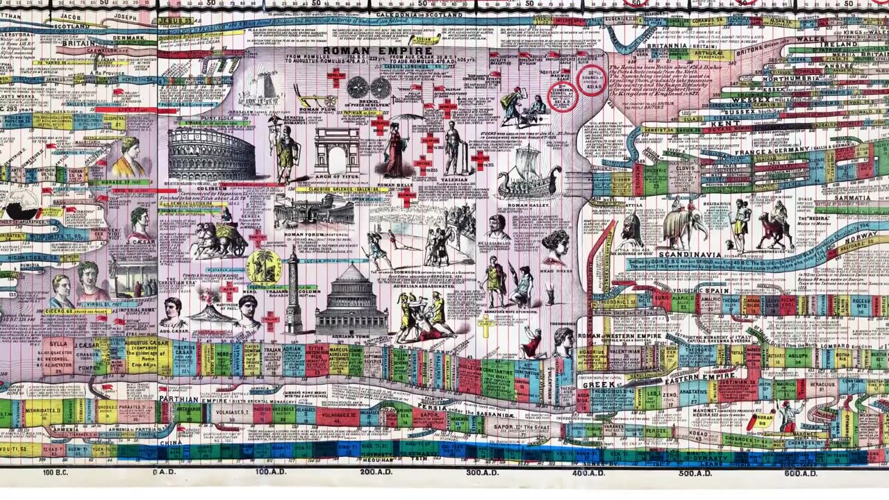 Diagramma o mappa della storia di Adamo DOCUMENTARIO ovviamente è un video speculativo da non prendere sul serio