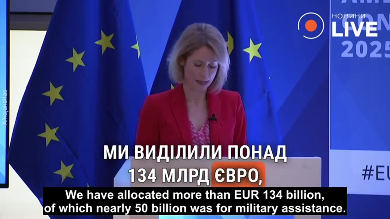 The EU has spent €134 billion on aid to Ukraine