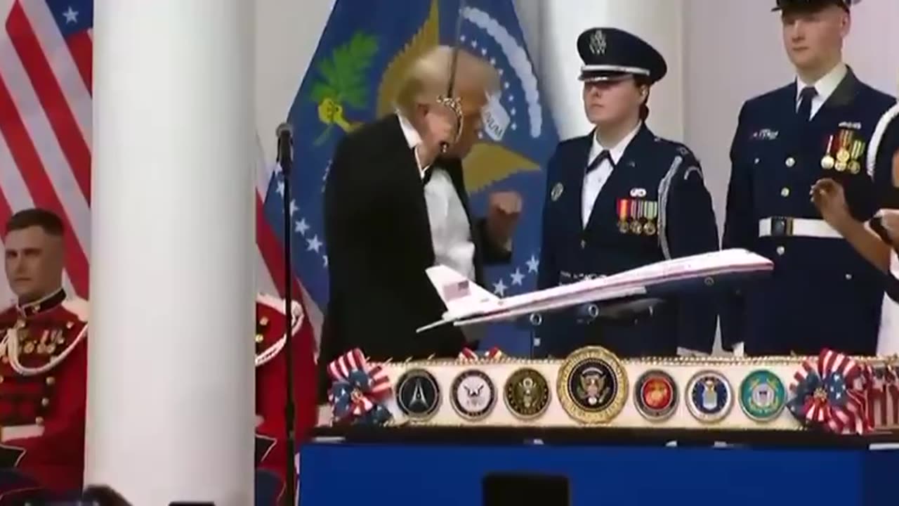 SEE IT! TRUMP DOES THE DANCE WITH A SWORD!