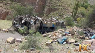 Bus crash in Bolivia kills at least 30 people