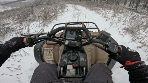 1999 Suzuki King Quad 300 Snow POV