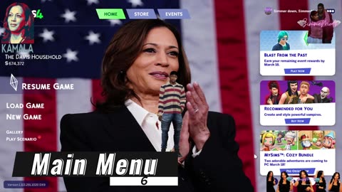 Kamala Harris Main Menu