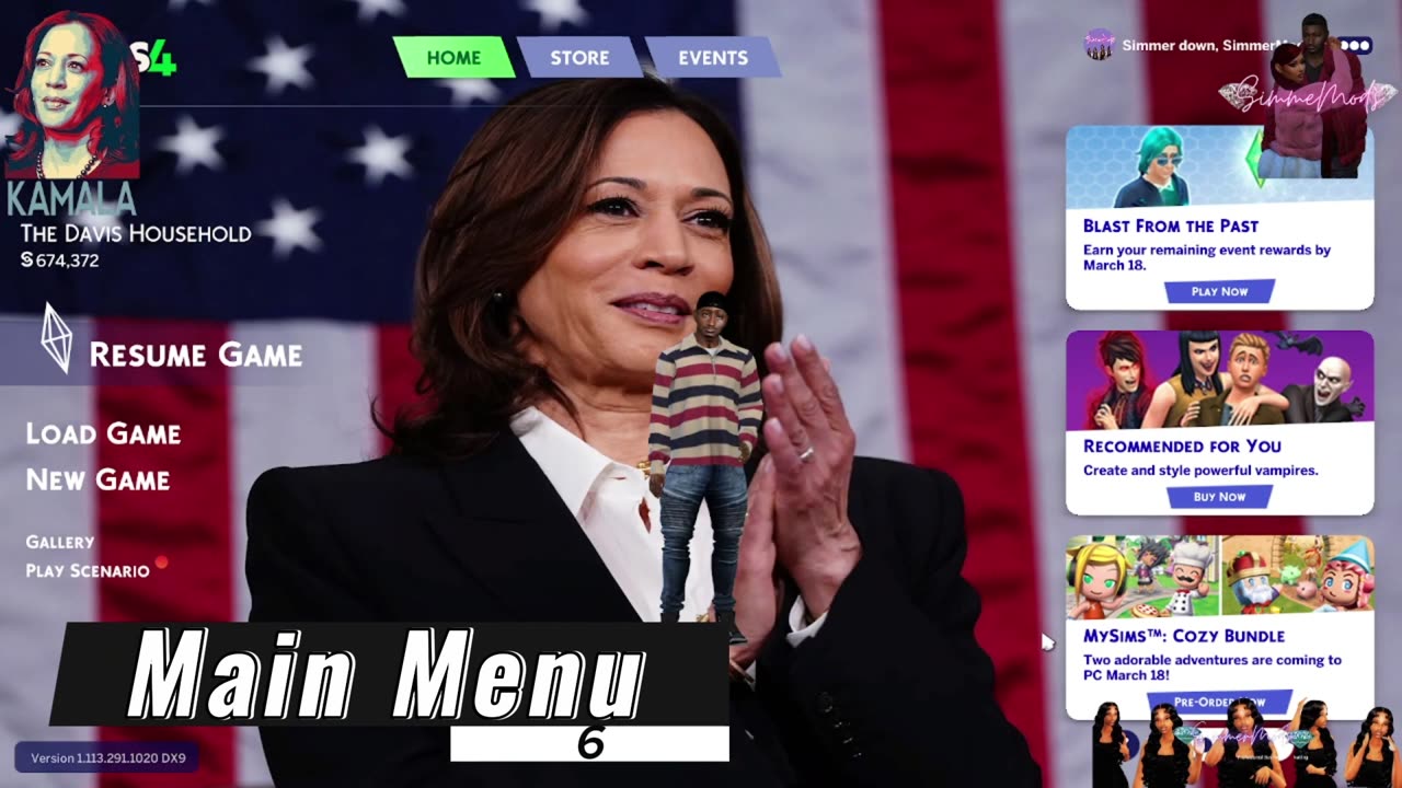 Kamala Harris Main Menu