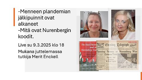 Menneen plandemian jälkipyykki on alkanut