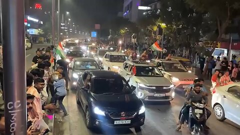 Celebrations in India after cricket team wins Champions Trophy 🏆