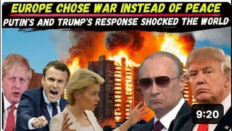 We Don't Need Peace in Ukraine: EUROPEAN Leaders Openly Challenged TRUMP and PUTIN