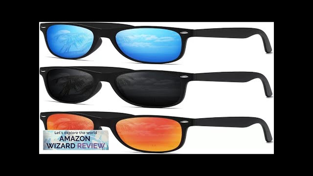 DEMIKOS Sunglasses Men Polarized Sunglasses for Womens Trendy Retro Mirror Lens Review