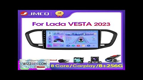 JMCQ 2 Din Car Radio Multimedia Player For Lada VESTA 2023 Android Review