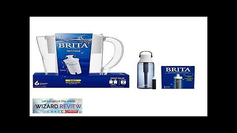 Brita Water Pitcher 6 Cup Capacity Lasts 2 Months 40 Gallons Includes Review