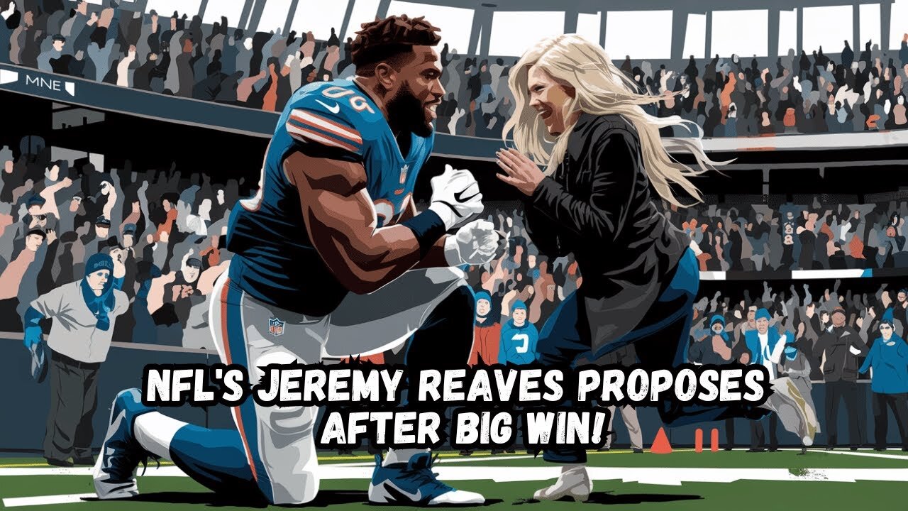 NFL Player Jeremy Reaves POPS THE QUESTION on Field After BIG WIN!