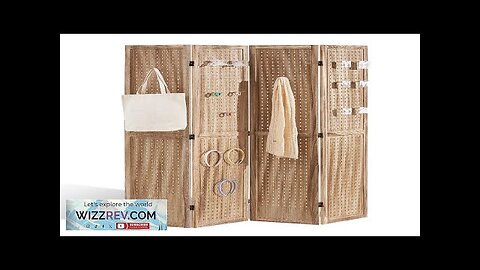 VEVOR Wood Room Divider 4 Panel Wood Folding Privacy Screen 66.9 Inches Review