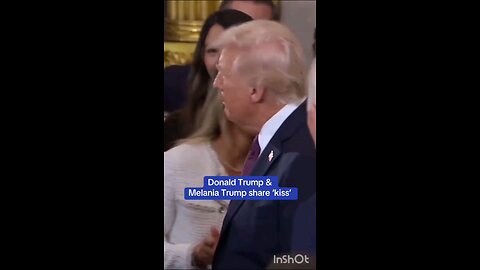 Trump and family sharing a kiss